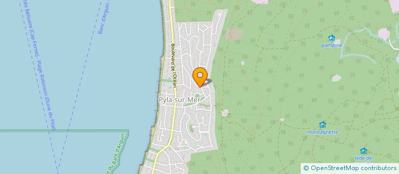 localisation de l'entreprise SCI LA FORET DES BOUVREUILS à LA TESTE-DE-BUCH