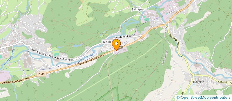 localisation de l'entreprise SCI LA FORET DU GEHAN  SAULXURES-SUR-MOSELOTTE