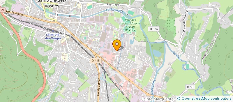 localisation de l'entreprise SCI LA FORET DU HILTITI  SAINT-DIE-DES-VOSGES