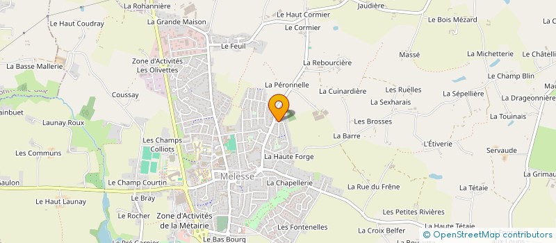 localisation de l'entreprise SCI LA FORGE  MELESSE