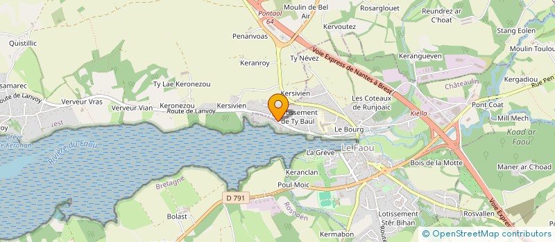 localisation de l'entreprise SCI LA FORGE  LE FAOU