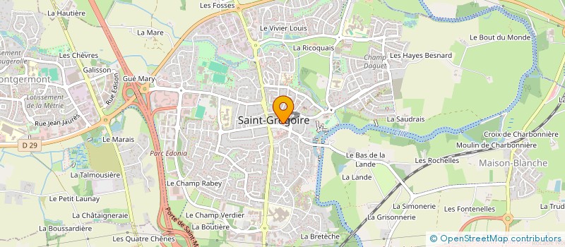 localisation de l'entreprise SCI LA FORGE  SAINT-GREGOIRE