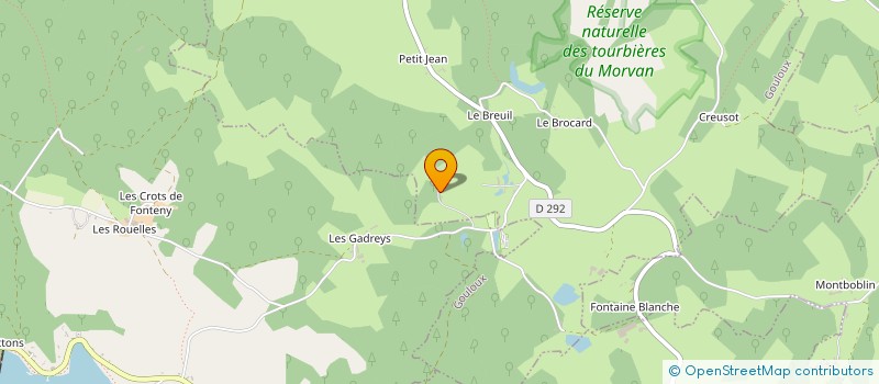 localisation de l'entreprise SCI LA FORGE à GOULOUX