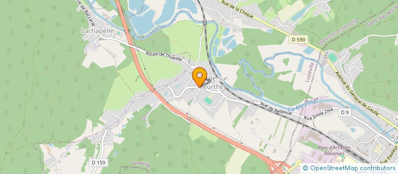 localisation de l'entreprise SCI LA FORGE  THIAVILLE-SUR-MEURTHE