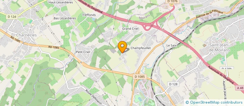 localisation de l'entreprise SCI LA FORGE  MOIRANS