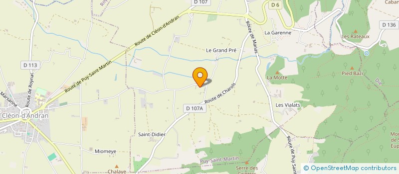 localisation de l'entreprise SCI LA FORGE  PUY-SAINT-MARTIN