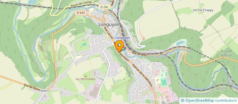 localisation de l'entreprise SCI LA FORGE  LONGUYON