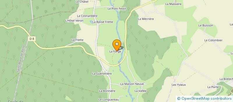 localisation de l'entreprise SCI LA FORGE à LONGNY LES VILLAGES