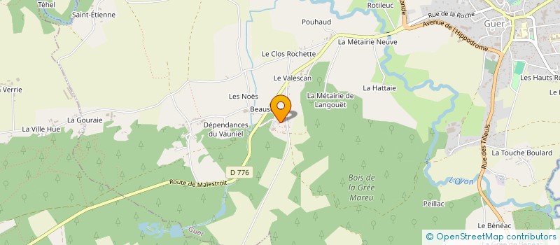 localisation de l'entreprise SCI LA FORGE  GUER