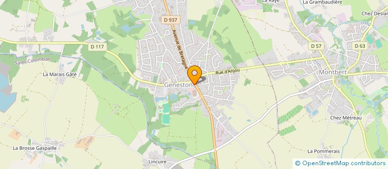 localisation de l'entreprise SCI LA FORGE  GENESTON