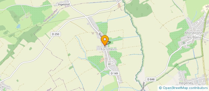 localisation de l'entreprise SCI LA FORGE  MIETESHEIM