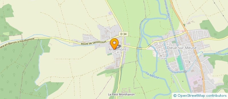 localisation de l'entreprise SCI LA FORGE à ANCEMONT