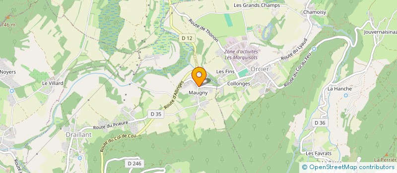 localisation de l'entreprise SCI LA FORGE  DRAILLANT