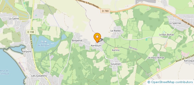 localisation de l'entreprise SCI LA FORGE DE KERDOUIN  SAINT-GILDAS-DE-RHUYS