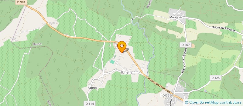 localisation de l'entreprise SCI LA FORGE DE L ARQUE  BARON