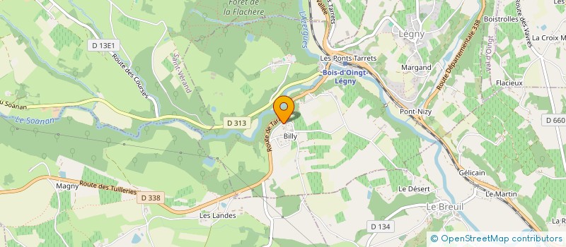 localisation de l'entreprise SCI LA FORGE SAINT CYR  THEIZE