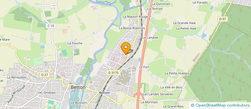 localisation de l'entreprise SCI LA FORME  BETTON