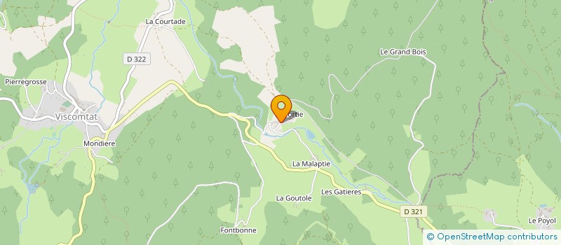 localisation de l'entreprise SCI LA FORTIE  VISCOMTAT