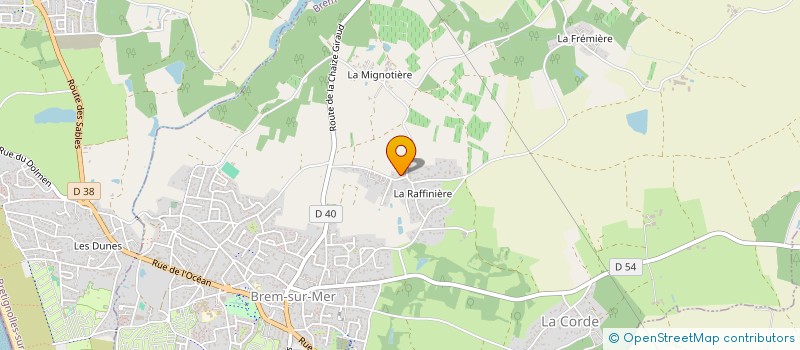 localisation de l'entreprise SCI LA FORTINIERE à BREM-SUR-MER