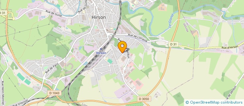 localisation de l'entreprise SCI LA FOSSE AUX CERISIERS  HIRSON