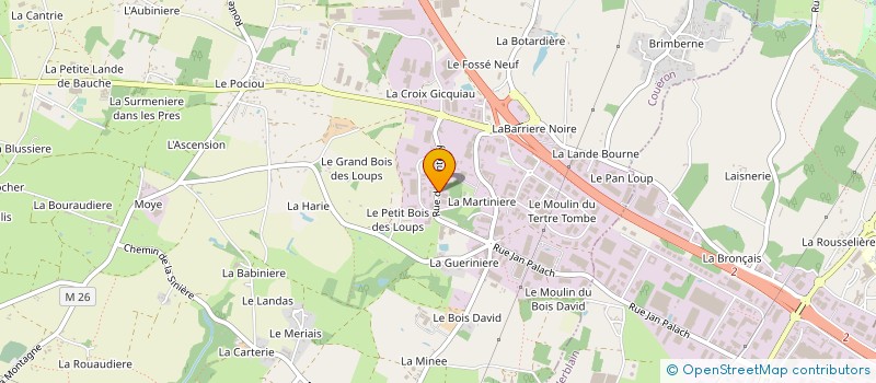 localisation de l'entreprise SCI LA FOUCAUDIERE  COUERON