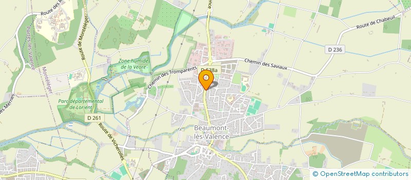 localisation de l'entreprise SCI LA FOUGASSE à BEAUMONT-LES-VALENCE