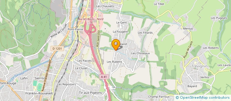 localisation de l'entreprise SCI LA FOUGERE  GRESY-SUR-AIX