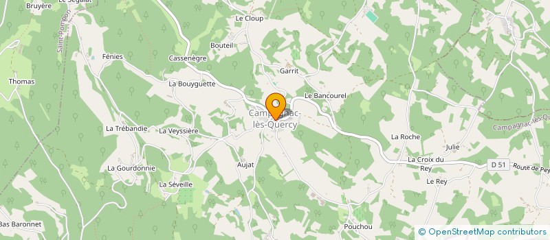 localisation de l'entreprise SCI LA FOUGERE à VILLEFRANCHE-DU-PERIGORD