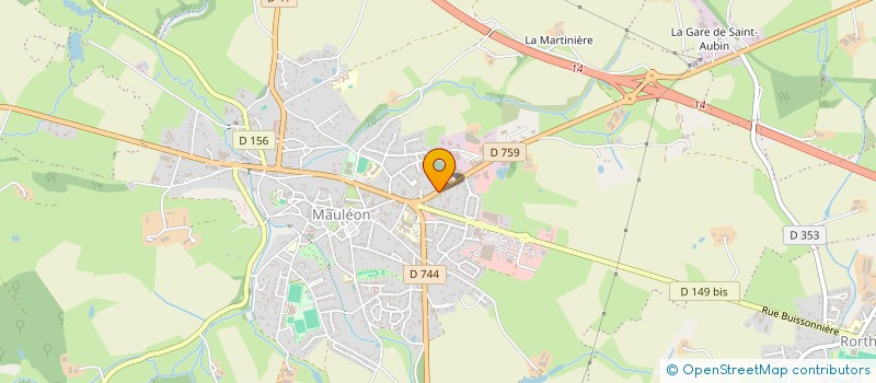 localisation de l'entreprise SCI LA FOUGERE  MAULEON