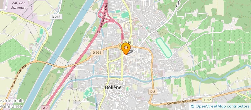 localisation de l'entreprise SCI LA FOUGERE  BOLLENE