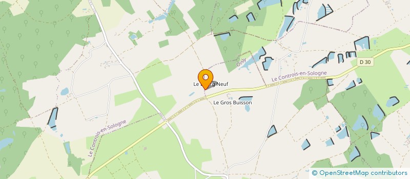 localisation de l'entreprise SCI LA FOUGEROISE  LE CONTROIS-EN-SOLOGNE