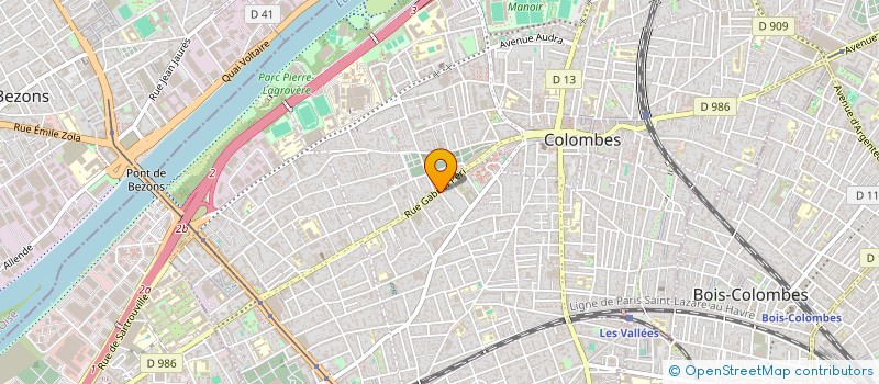 localisation de l'entreprise SCI LA FOUGERRE à COLOMBES