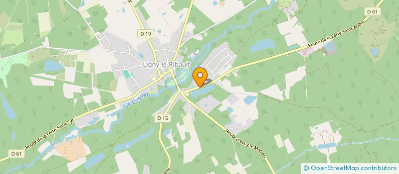 localisation de l'entreprise SCI LA FOUINETTE  LIGNY-LE-RIBAULT