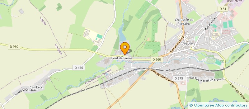 localisation de l'entreprise SCI LA FOULERIE  FONTAINE-LES-VERVINS