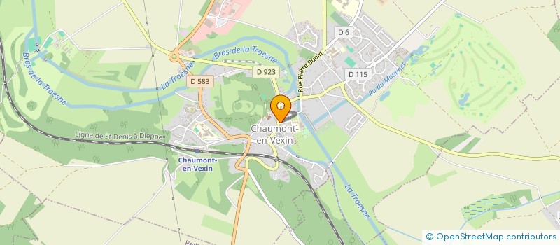 localisation de l'entreprise SCI LA FOULERIE  CHAUMONT-EN-VEXIN