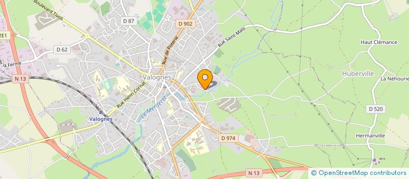 localisation de l'entreprise SCI LA FOULERIE  VALOGNES