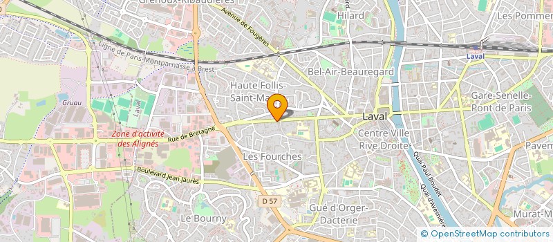 localisation de l'entreprise SCI LA FOUQUETTRIE à LAVAL