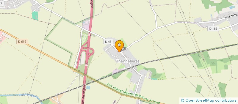 localisation de l'entreprise SCI LA FOURAINE  THENNELIERES