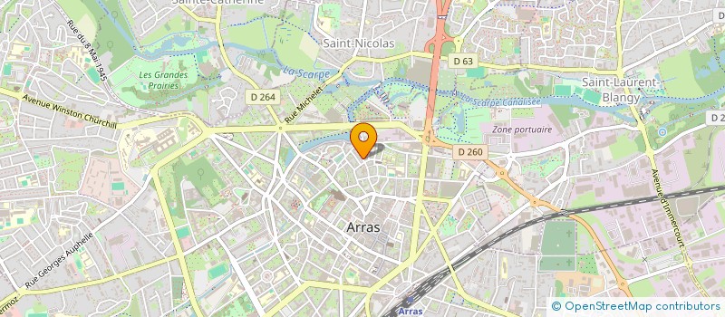 localisation de l'entreprise SCI LA FOURCHE à ARRAS