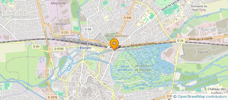 localisation de l'entreprise SCI LA FOURCHE  BOURGES