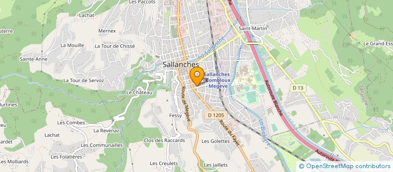 localisation de l'entreprise SCI LA FOURMI à SALLANCHES