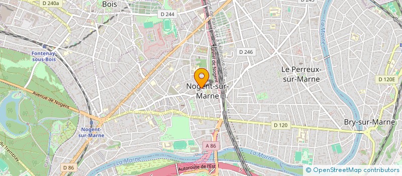 localisation de l'entreprise SCI LA FOURMI LIERRE  NOGENT-SUR-MARNE