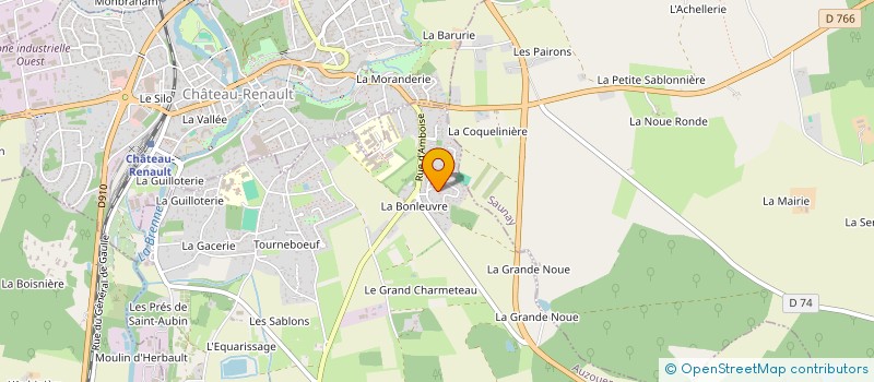 localisation de l'entreprise SCI LA FOURMILIERE  AUZOUER EN TOURAINE