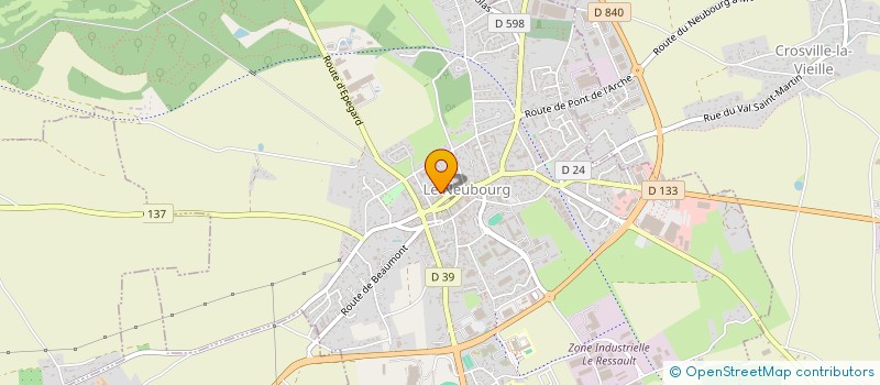 localisation de l'entreprise SCI LA FOURMILIERE  LE NEUBOURG