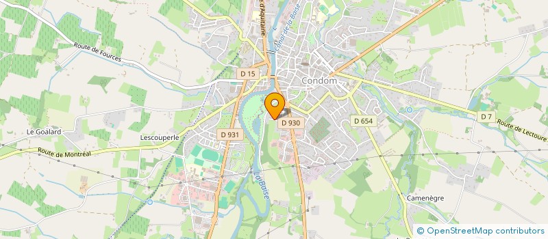 localisation de l'entreprise SCI LA FOURMILIERE  CONDOM