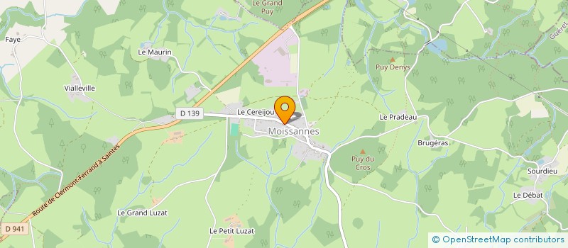 localisation de l'entreprise SCI LA FOURNE  MOISSANNES