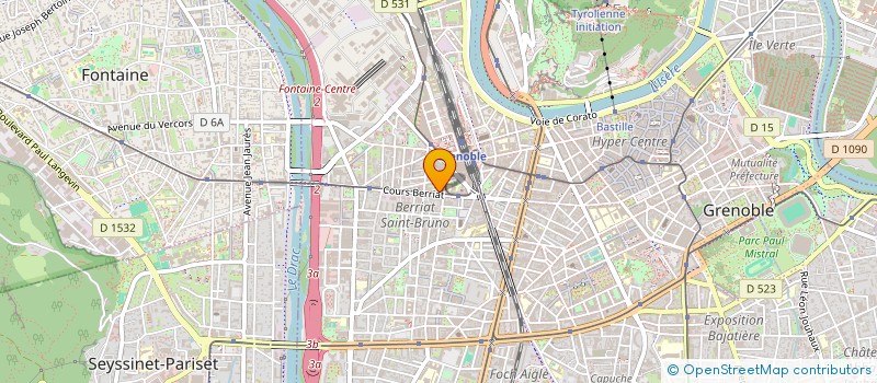 localisation de l'entreprise SCI LA FOURNEE  GRENOBLE