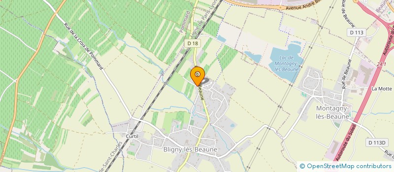 localisation de l'entreprise SCI LA FOURNERETTE  BLIGNY-LES-BEAUNE