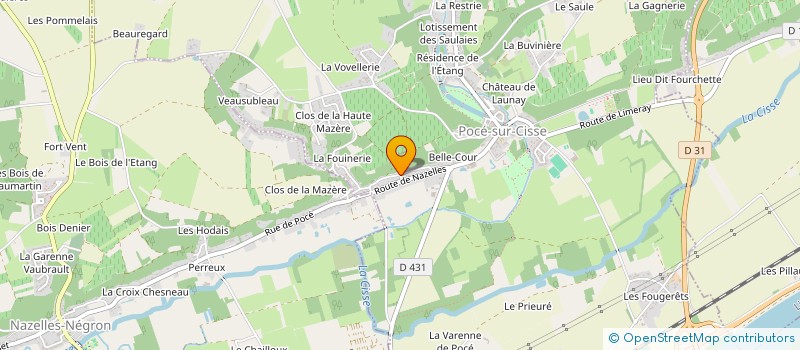 localisation de l'entreprise SCI LA FOURRERIE  POCE-SUR-CISSE