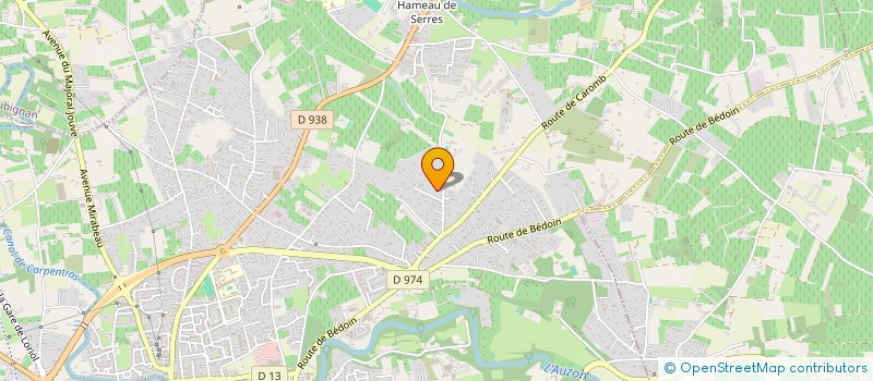 localisation de l'entreprise SCI LA FOURTROUSE  CARPENTRAS